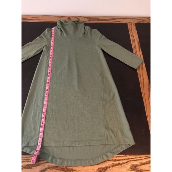 Anthropologie Saturday Sunday Green Cowl Neck Swing Shift Dress - Size Small - Picture 5 of 8